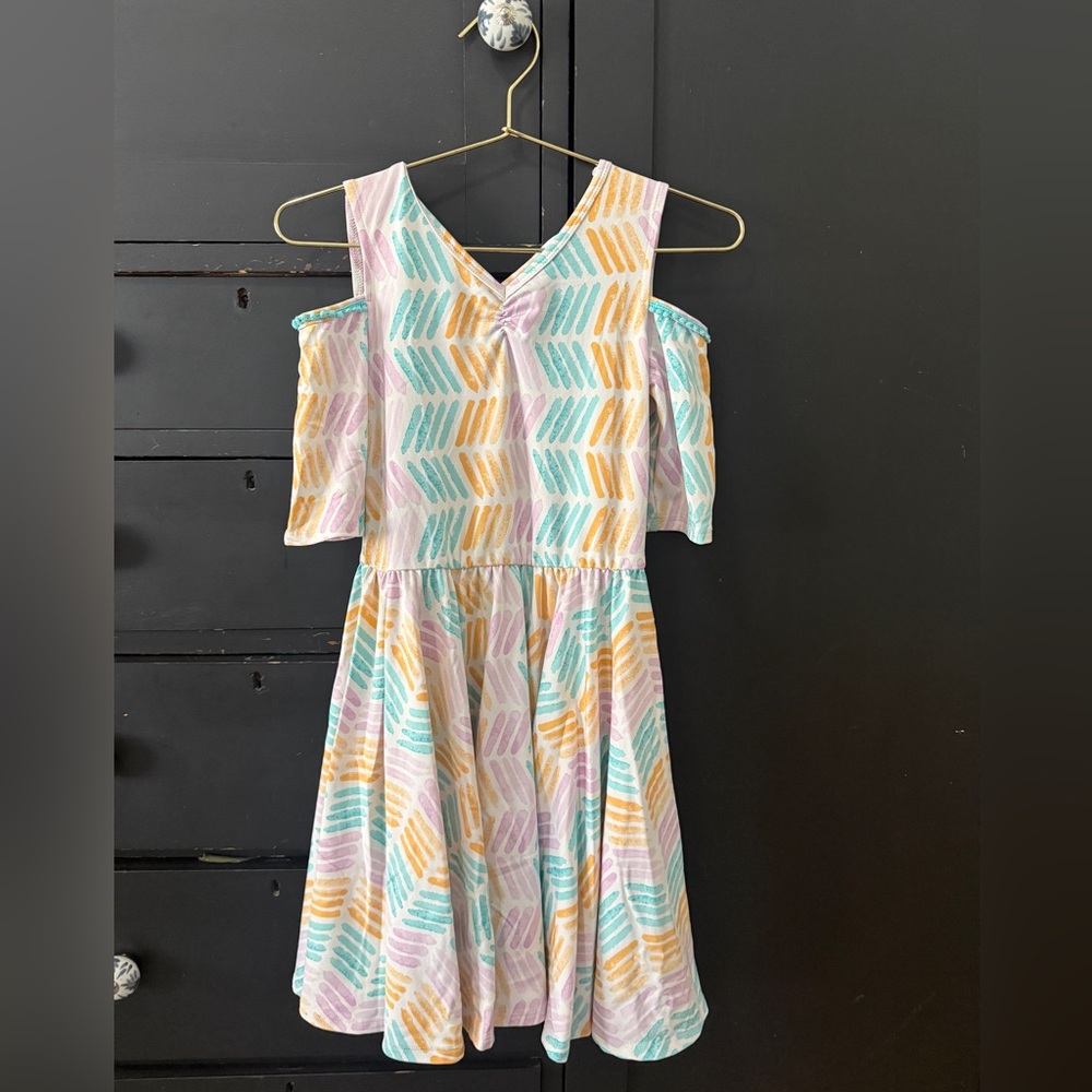 Dot Dot Smile Colorful Chevron Dress